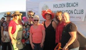 The members helping and shown in the picture are from left to right, Cecelia Weston, Gayle Todd, Donna Aycock, Joann Burke, Gina Martin, Janice Shaeffer and Becky Greene. In addition to the members that set up the booth and worked at the event, many other members contributed candy to give away. 